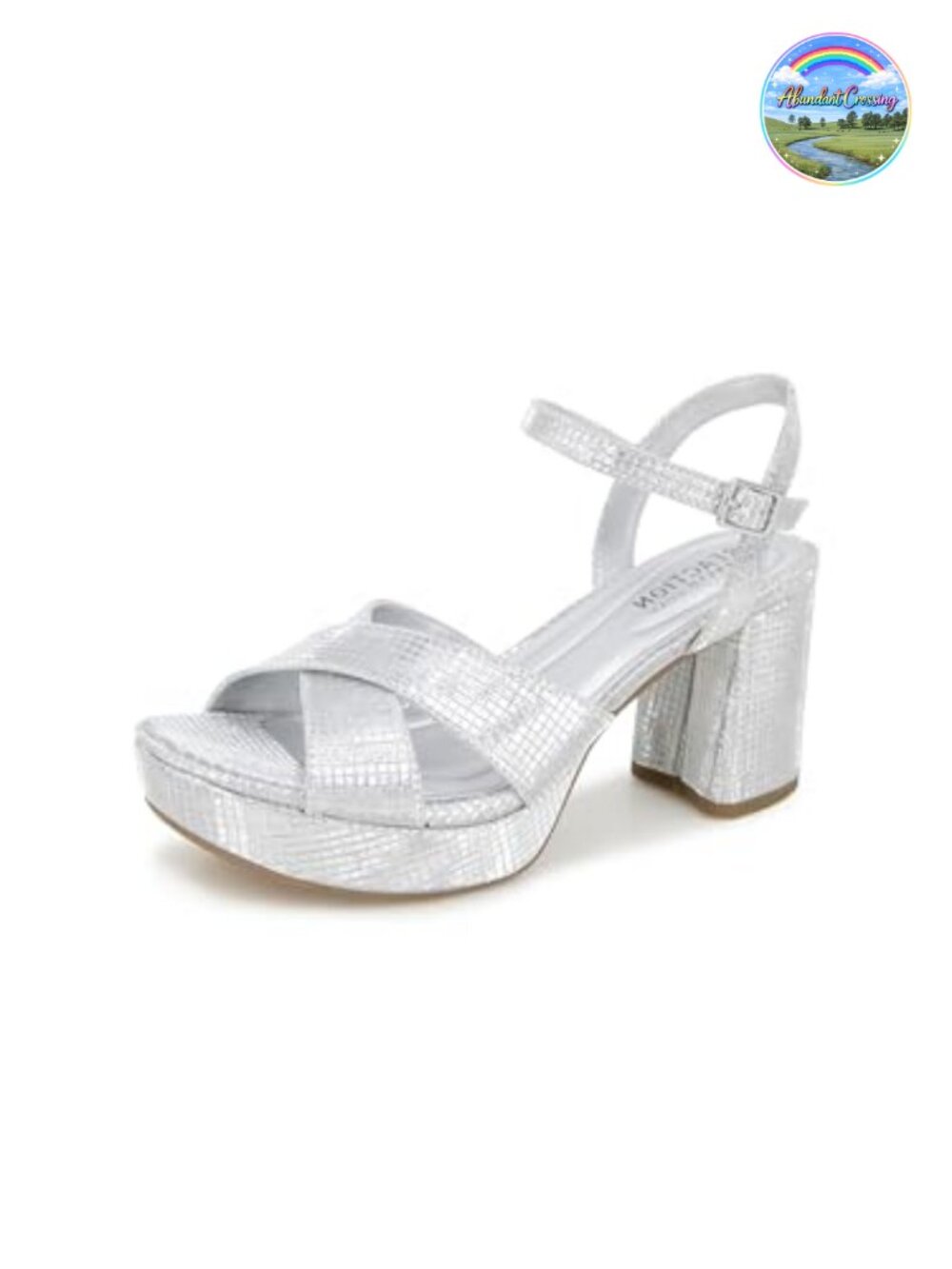 Women's Reeva Platform Heels Block Heel Open Toe Sandal with Ankle Strap